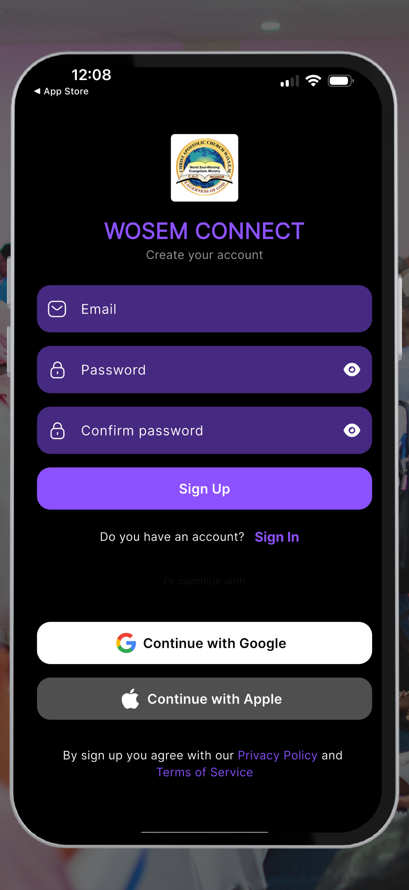 App Screenshot - Community features and social connection